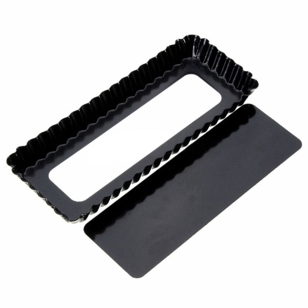 Rectangular Fluted Pie Pan with Removable Bottom