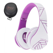 PowerLocus Bluetooth Over-Ear Headphones, Wireless Stereo Foldable Headphones Wireless and Wired Headsets with Built-in Mic, Micro SD/TF, FM for
