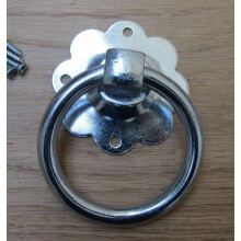 Ring Pull Handle Zinc Plain by Ironmongery World