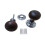 Mortice Door knob Teak + Chrome Plain Bun 1