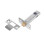 3" Tubular Mortice Latch Nickel 1