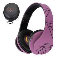 PowerLocus Bluetooth Over-Ear Headphones, Wireless Stereo Foldable Headphones Wireless and Wired Headsets with Built-in Mic, Micro SD/TF, FM for