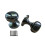 Plain Rimmed Mortice Door Knobs Polished Black Nickel 1