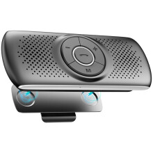 AGPTEK Hands Free Car Phone Kit Bluetooth 5.0 Car Speaker for GPS Music with TF Card Slot, Siri Google Assistant Support, Wireless in Car Visor S