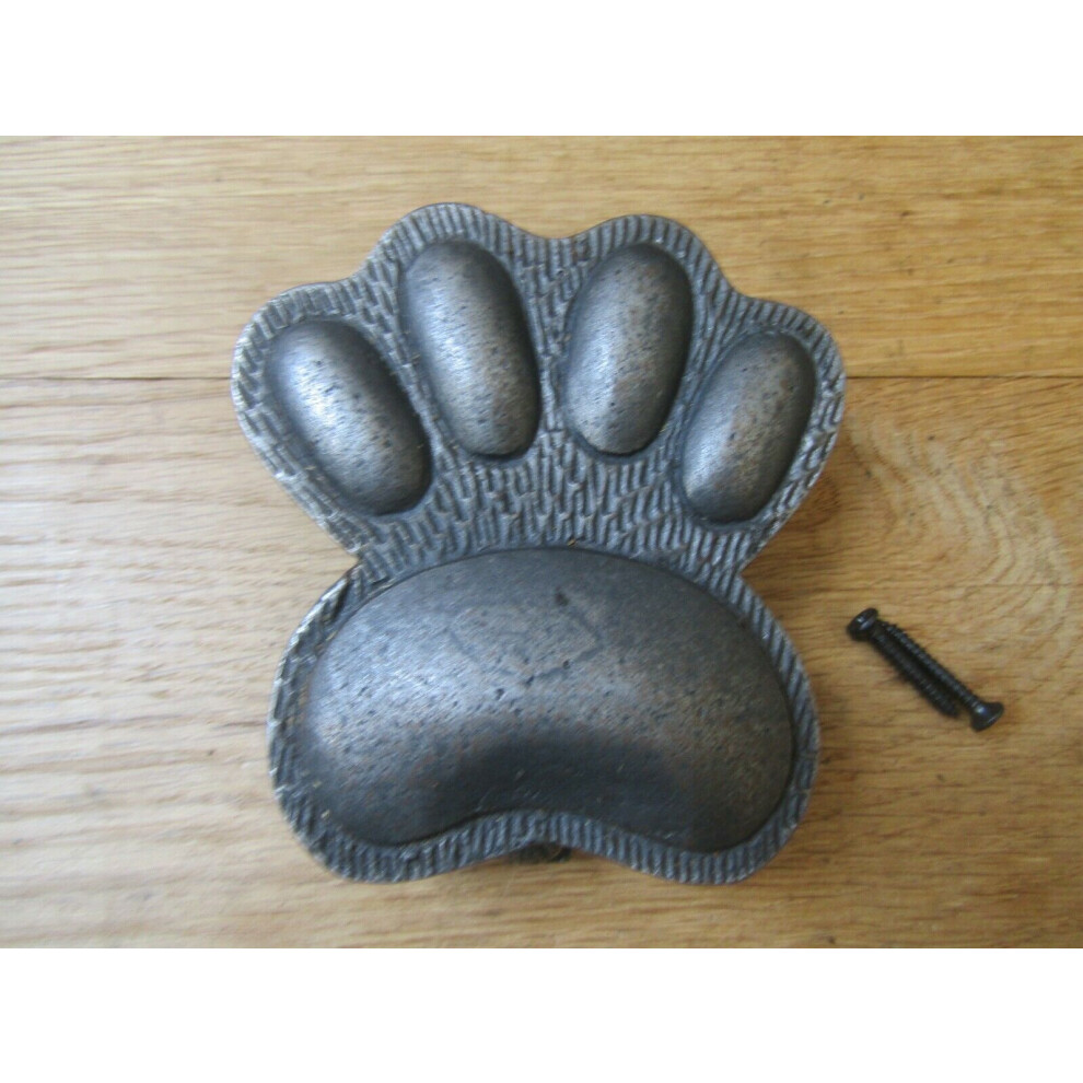 Cast Iron Dog Paw Print Door Knocker Antique Iron By Ironmongery World 5055979706960