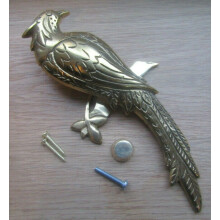 Parrot Birds Of Paradise Door Knocker Polished Brass