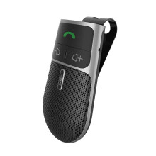 SUNITEC Hands Free Car Phone Kit Bluetooth, AUTO Power ON Van Handsfree Bluetooth Car Speaker Kit for Android with Visor Clip, Support Siri Assis