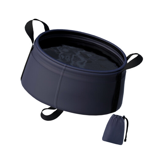 Foldable Water Basin with Carrying Handle Suitable for-Blue