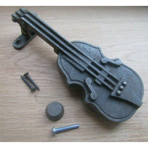 Violin Door Knocker Antique Iron