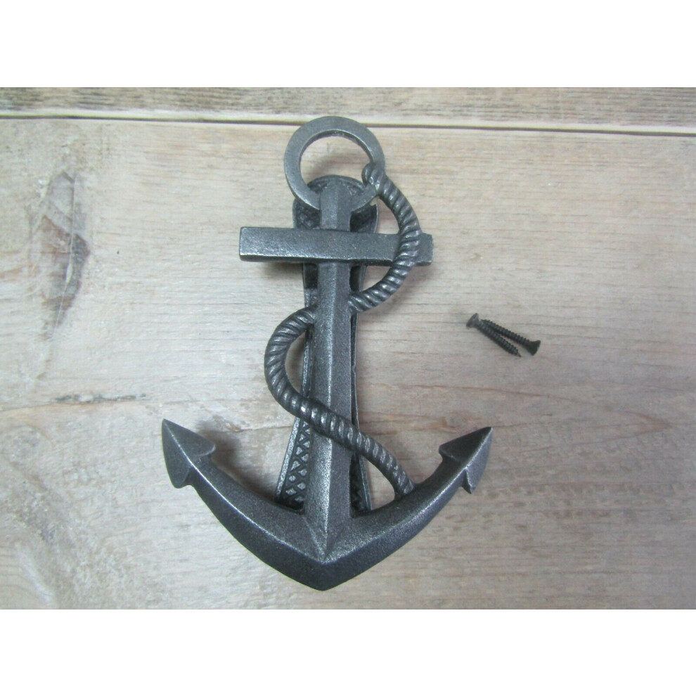 Anchor Door Knocker Antique Iron By Ironmongery World 5057067912796