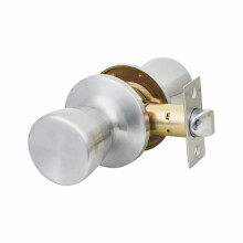 Flattop Mortice Door Knob Set Satin Chrome