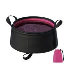 Évier pliable Portable, Camping voyage, bassin d'eau-rose rouge