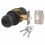 Round Top Lockable Mortice Door Knob Set Matt Black 1