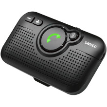 Hands Free Car Phone Kit Bluetooth, SUNITEC Bluetooth Speaker for Car, AUTO Power ON, Support Siri Voice Assistant, 3W Speaker Handsfree Calling