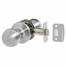 Round Mortice Door Knob Set Satin Stainless Steel