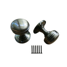 Plain Rimmed Mortice Door Knobs Antique Brass