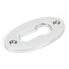 Polished Nickel Oval Open Key Hole Escutcheon