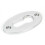 Polished Nickel Oval Open Key Hole Escutcheon 1