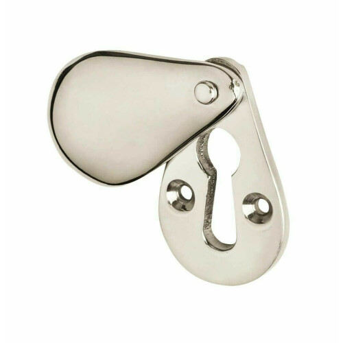 Pear Drop Escutcheon Polished Chrome