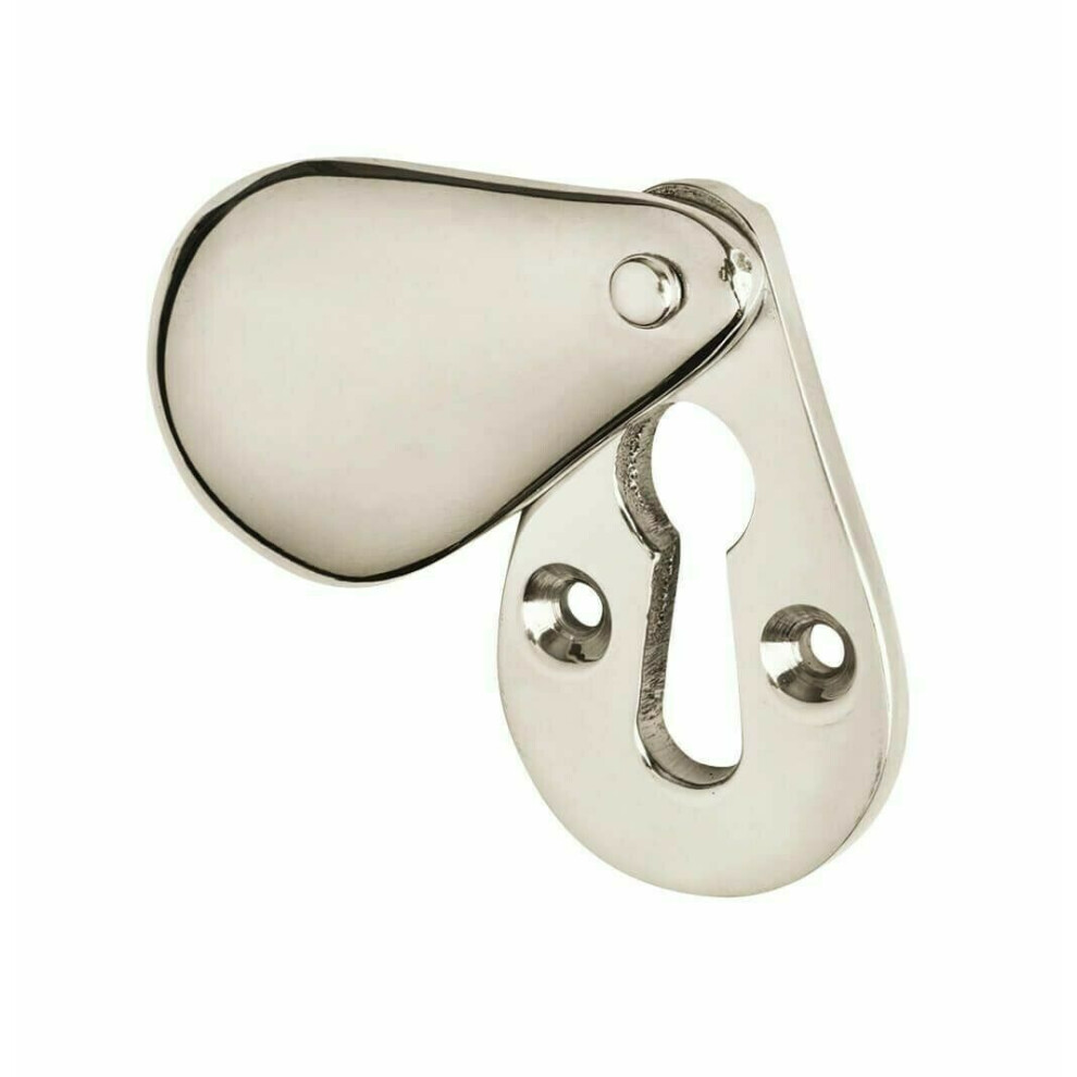 Pear Drop Escutcheon Polished Chrome By Ironmongery World 5055979704652