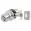 Round Mortice Bathroom Door Knob Set Satin Chrome 1