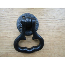 Tear Drop Ring Pull Handle Black Antique