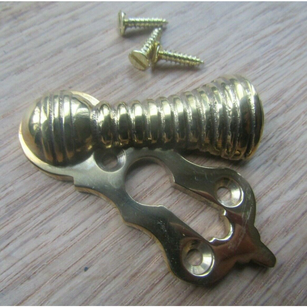 Regency Beehive Escutcheon Brass By Ironmongery World 5060412323734
