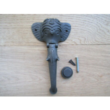 Elephant Trunk Door Knocker Antique Iron