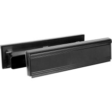 Telescopic Sleeved Letter Plate Black