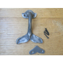 Whale Tail Door Knocker Antique Iron