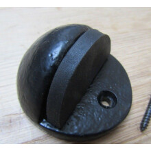 Door Stopper Half Moon Black Antique