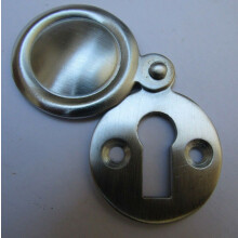 Victorian Covered Escutcheon Satin Chrome