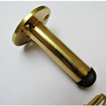 Door Stopper 2.5" Pipe Polished Brass