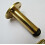 Door Stopper 2.5" Pipe Polished Brass 1