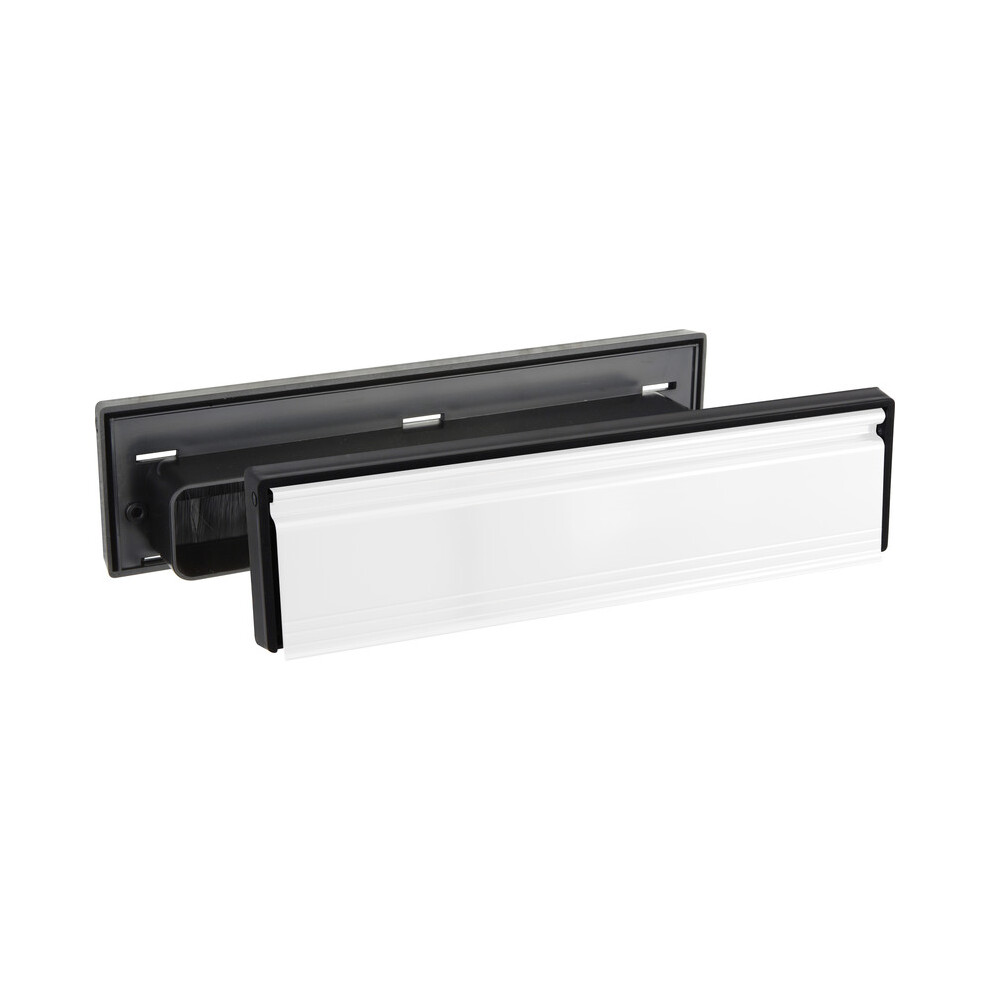 Telescopic Sleeved Letter Plate White By Ironmongery World 5057067993054