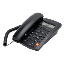 Uvital Desktop Corded Telephone, DTMF/FSK Mode, LCD Display, Calls Memory, Basic Calculator, Special Ring for VIP Numbers, M1,M2 One Touch Memory
