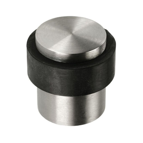 Door Stopper Cylinder Satin Steel