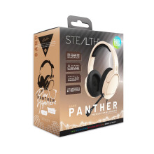 STEALTH PANTHER Sand - Over Ear Gaming Headset PS4/PS5, XBOX, Switch, PC with Flexible Mic, 3.5mm Jack, 1.5m Cable, Lightweight, Comfortable and