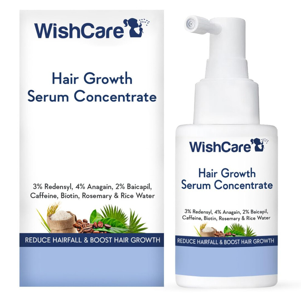 Wishcare Hair Growth Serum With Rosemary, Redensyl, Anagain, Baicapil, Caffeine, Biotin