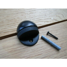 Door Stop Half Round Floor Mounted Matt Black