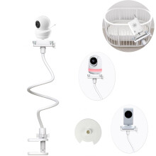 Derebir Baby Camera Monitor Mount Holder Compatible with Babysense ?V43_2CAM and MaxView 2CAM Camera Baby Flexible Baby Monitor Mount Stand (33.7