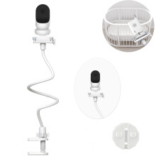 Derebir Baby Camera Monitor Holder Compatible with Owlet Camera Baby Flexible Baby Monitor Mount Stand (33.9 inch)