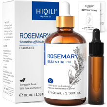 HIQILI Rosemary Essential Oil, 100% Pure Natural Therapeutic Grade, Use for Hair, Skin, Diffuser, Included a Travel Bottle - 100 ML