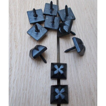 Pack of 10 Door Studs Ornate Decor Black Antique