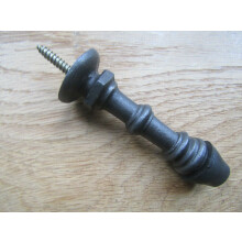 Cast Iron Screw In Door Stop Antique Iron