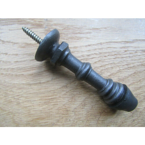 Cast Iron Screw In Door Stop Antique Iron