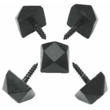 Pack of 10 Door Studs Black Antique 15mm