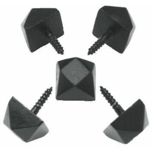 Pack of 10 Door Studs Black Antique 15mm