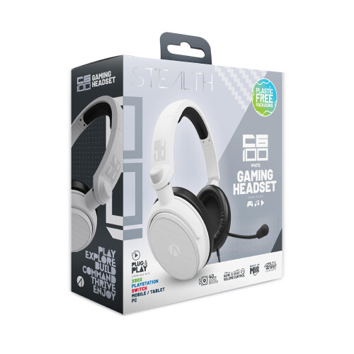 STEALTH C6-100 Gaming Headset Range (Matte White)