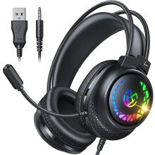 Tatybo Gaming Headset for Ps5 Ps4 Xbox Series X/S, Wired Gaming Headphones for Switch Xbox One PC Stereo Surround Sound Noise Cancelling Mic LED